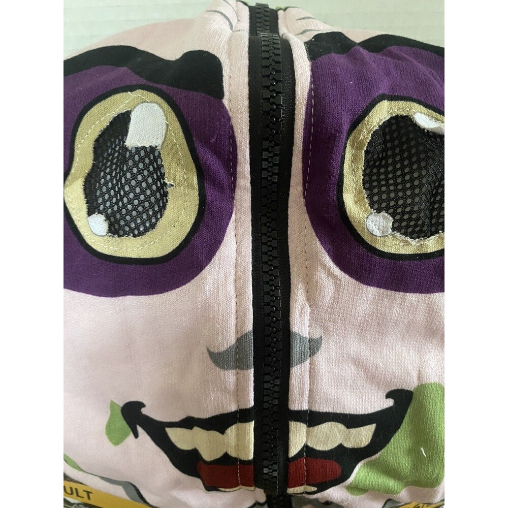 NEW Beetlejuice Halloween Costume Cosplay Hooded Jumpsuit Adult Sz LARGE 36/38 - Picture 4 of 6